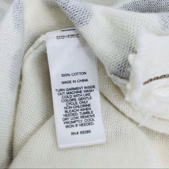 Express snow leopard cream gray print slouchy sweater with zippers size small - Picture 5 of 7